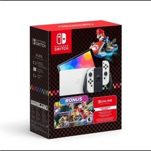 •Nintendo Switch-OLED 
(Limited Edition Model)
Mario Kart 8 Deluxe Bundle